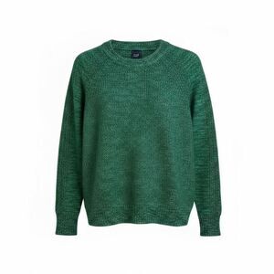 Gap Textured Marled Knit Cotton Crew Neck Pullover Sweater Aquatic Green Size XS